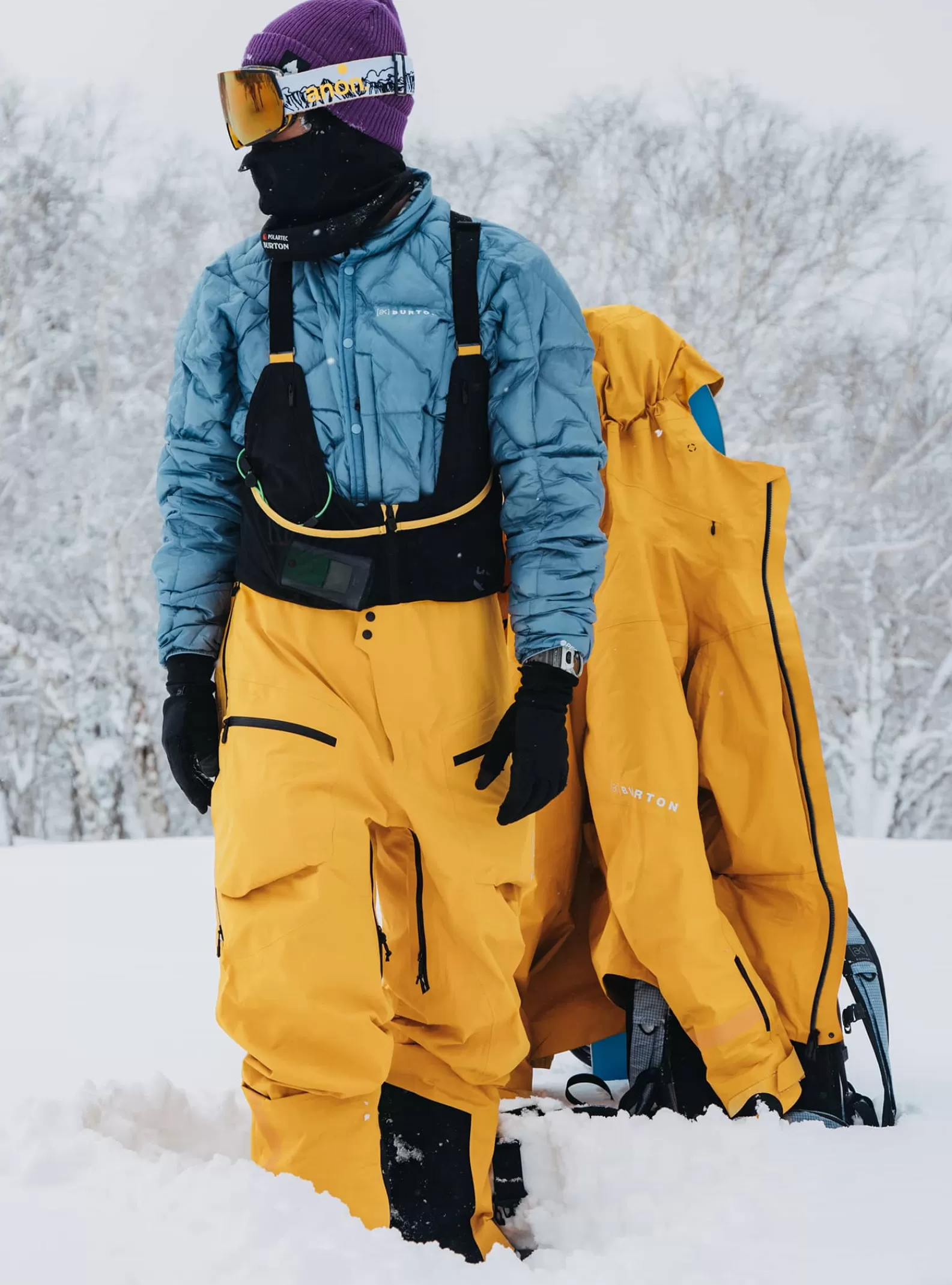 Burton Men's [ak] Tusk GORE-TEX PRO 3L Hi-Top Bib Pants< Snow Pants & Bibs