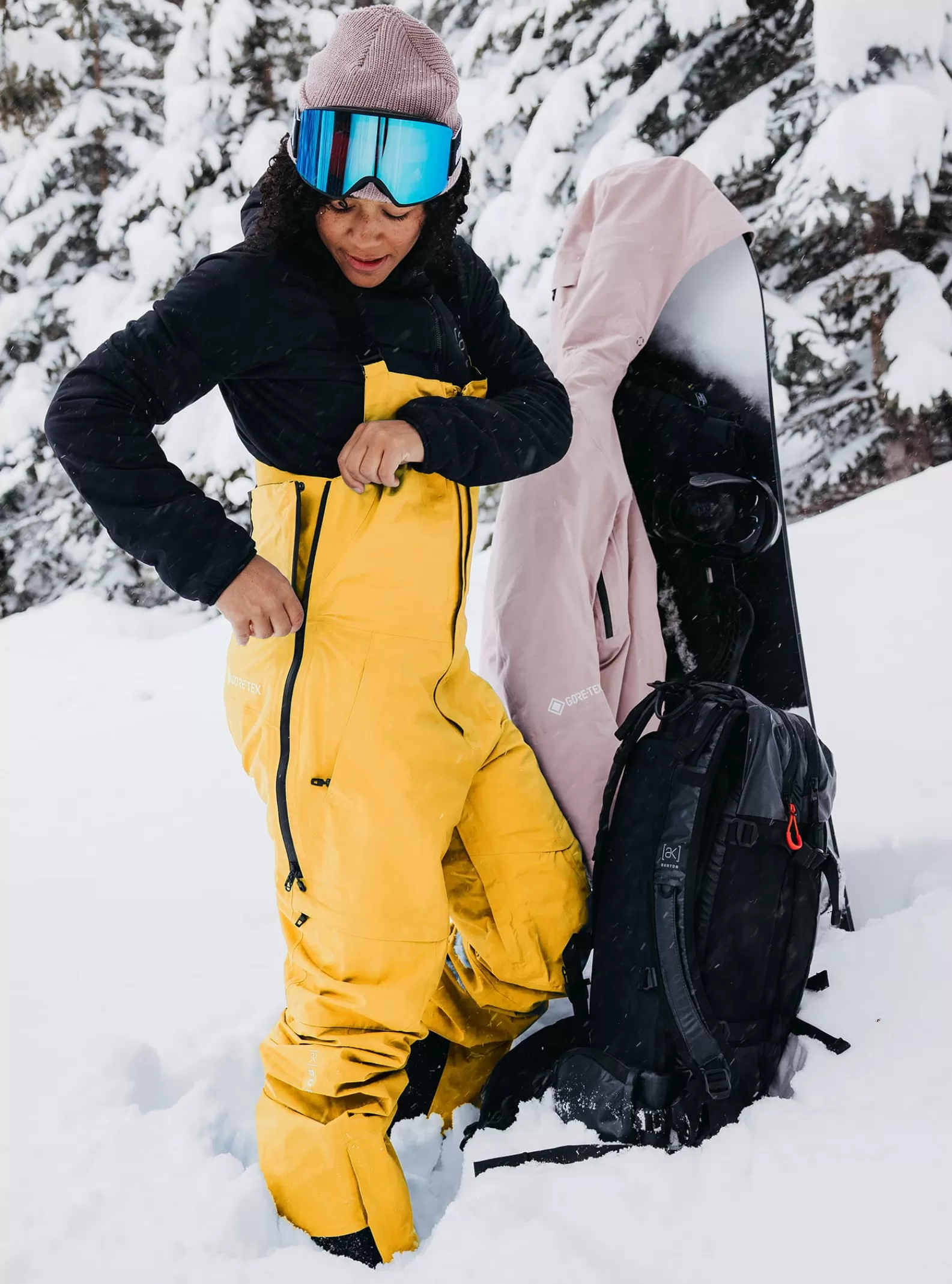 Burton Women's [ak] Kimmy GORE‑TEX 3L Stretch Bib Pants<Women Snow Pants & Bibs