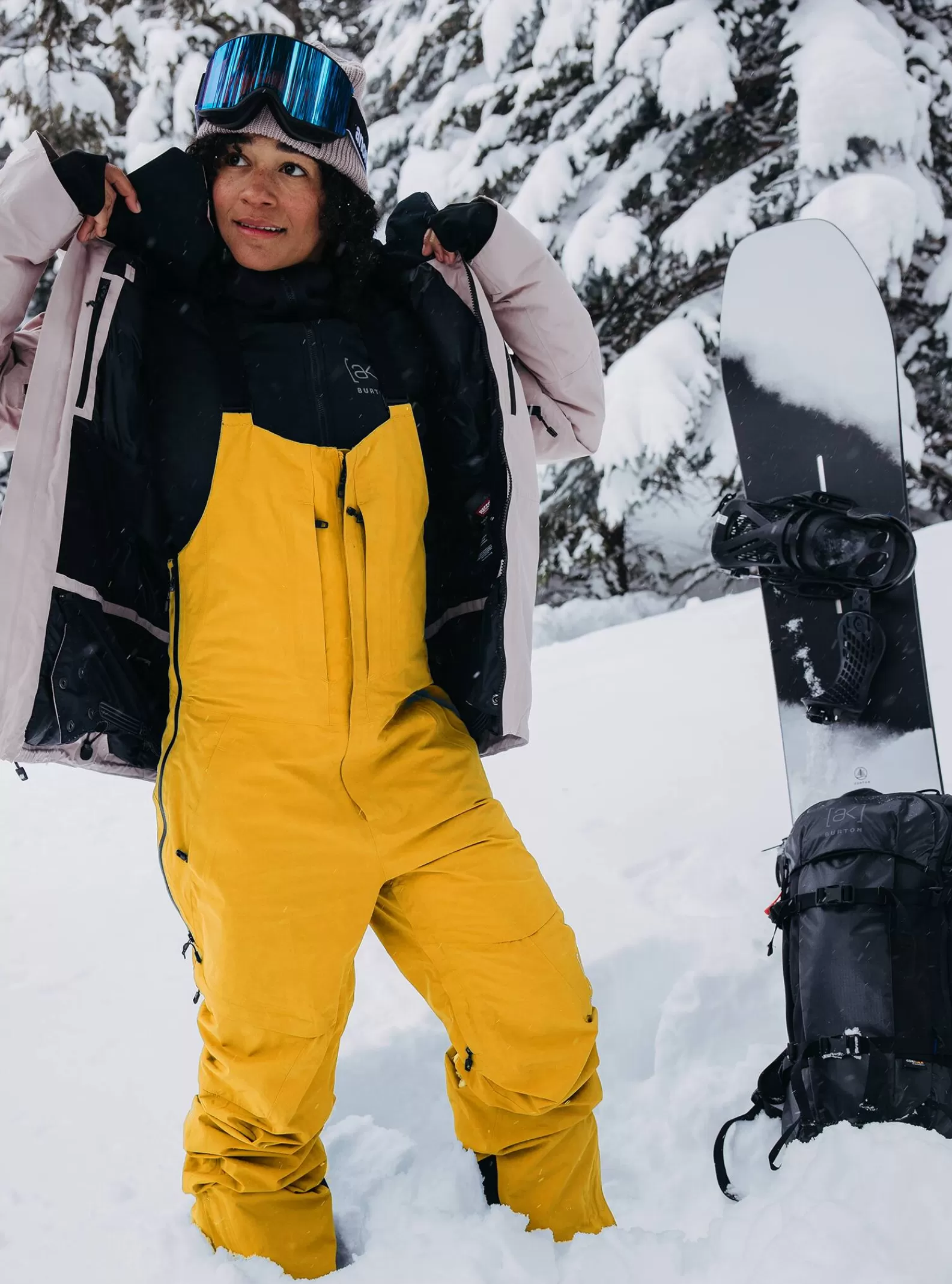 Burton Women's [ak] Kimmy GORE‑TEX 3L Stretch Bib Pants<Women Snow Pants & Bibs